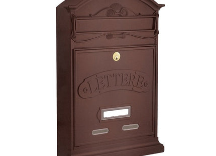 ALUBOX CASSETTA POSTALE MOD. LETTERE COLORE RUGGINE