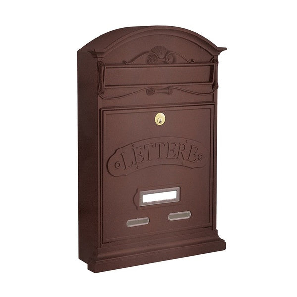 ALUBOX CASSETTA POSTALE MOD. LETTERE COLORE RUGGINE