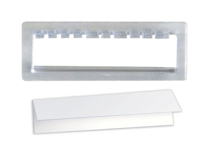 ALUBOX PORTANOME UNIVERSALE COMPLETO CON CARTELLINO