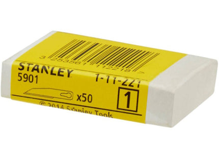 STANLEY LAME DIRITTE AD AFFILATURA ACUTA CONF.PZ50