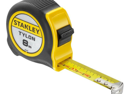 STANLEY FLESSOMETRO TYLON CASSA IN ABS ANTIURTO MT 8 NASTRO MM25
