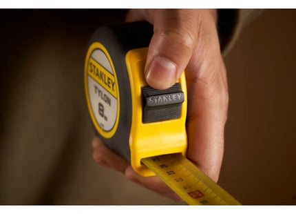 STANLEY FLESSOMETRO TYLON CASSA IN ABS ANTIURTO MT 8 NASTRO MM25