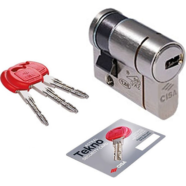 CISA MEZZO CILINDRO ASTRAL TEKNO PRO CON CAMMA REGOLABILE MM30/10
