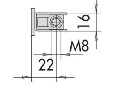CISA SERRATURA DA INFILARE PER ANTA SECONDARIA