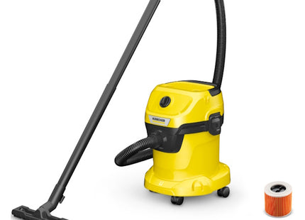 KARCHER ASPIRAPOLVERE WD 3 V - 15/4/20 BIDONE DA LT15 1000W