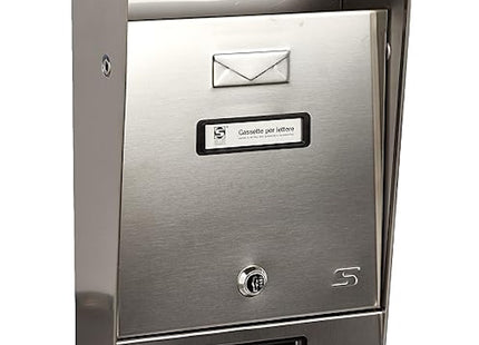 SILMEC CASSETTA POSTALE MOD. S09 PER RECINZIONI IN ACCIAIO INOX