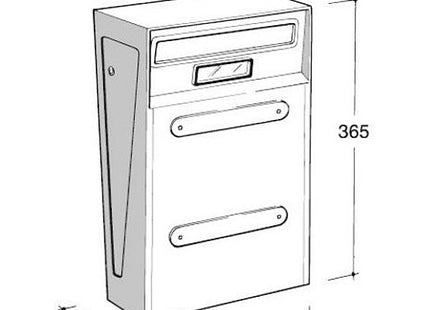 SILMEC CASSETTA POSTALE MOD. S014 PER RECINZIONI COLORE GRIGIO FERRO