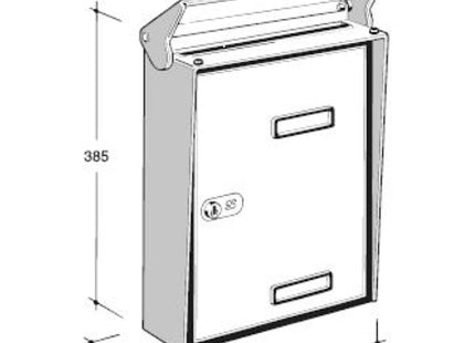 SILMEC CASSETTA POSTALE MOD. S90 IN ACCIAIO INOX