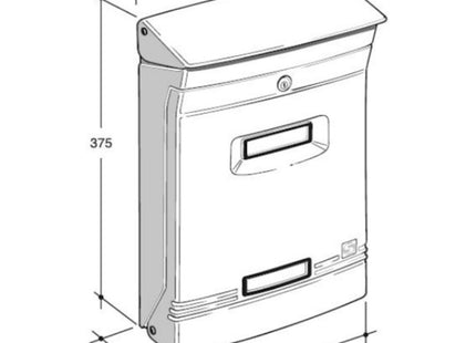 SILMEC CASSETTA POSTALE MOD. GIOIOSA COLORE BIANCO RAL 9016