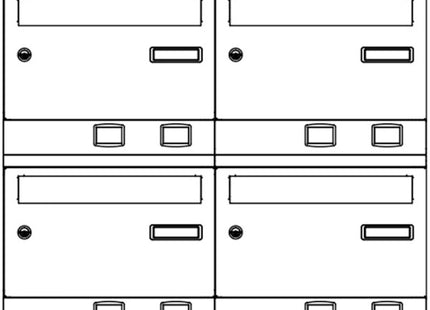 SILMEC CASSETTA POSTALE MOD. S/2001ER COLORE GRIGIO SCURO
