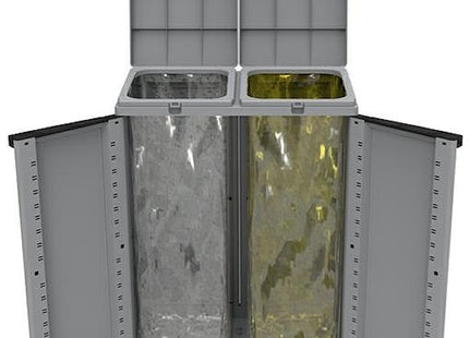 TERRY CONTENITORE RACCOLTA DIFFERENZIATA ECOLINE 2 GRIGIO 2X110 LT.