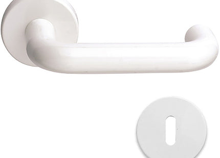 COTTALI MOON MANIGLIA PER PORTA ROSETTA + BOCCHETTA PLASTICA BIANCA*