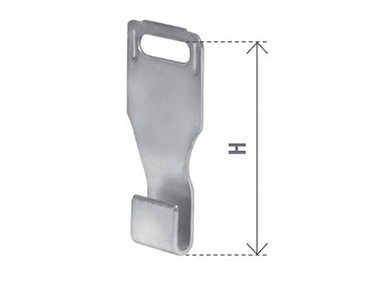 BOLIS GANCIO FISSO ZINCATO  PER TAPPARELLE IN LEGNO CONF.PZ10