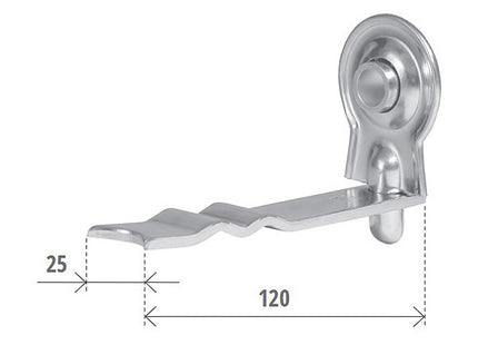 BOLIS SUPPORTO A MURARE PESANTE CON CUSCINETTO PER RULLO TAPPARELLE