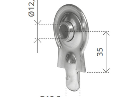 BOLIS CUSCINETTO A SFERA PER RULLO TAPPARELLE