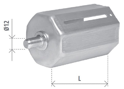 BOLIS CALOTTA CON PERNO REGOLABILE PER RULLO TAPPARELLE OTTAGONALE