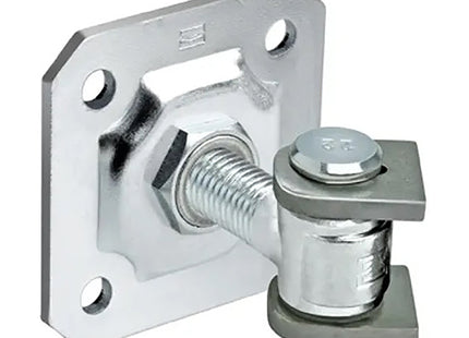 COMUNELLO CARDINE CON ALI E PIASTRA DADO REGOLABILE ART.164-M18 ZINCATO