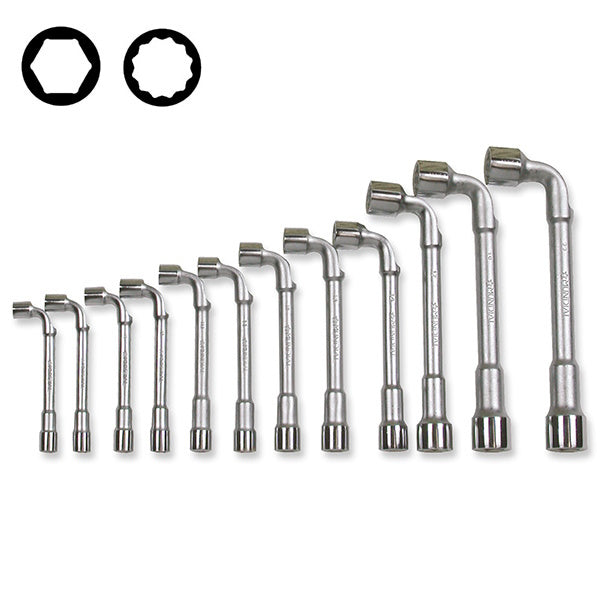 MUNDIAL ART.1099 SERIE 12 CHIAVI A PIPA DOPPIE ESAGONALI-POLIGONALI