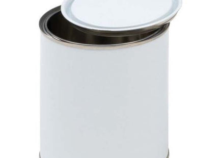 BARATTOLO IN METALLO LT 1 CON COPERCHIO A PRESSIONE MM109X132 BIANCO