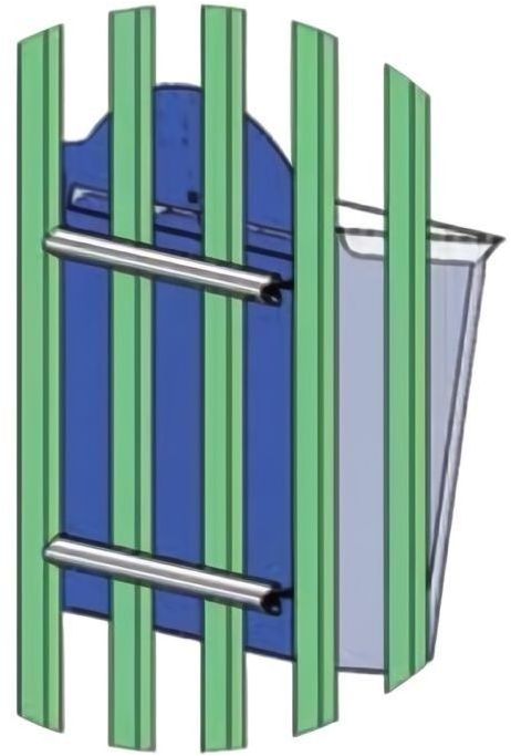 SILMEC TRAVERSINI IN ALLUMINIO FISSAGGIO CASSETTE SU RECINZIONE A COPPIA