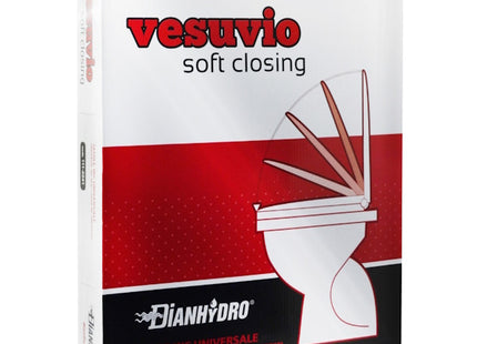 DIANFLEX SEDILE WC UNIVERSALE SELF-CLOSING MODELLO VESUVIO BIANCO