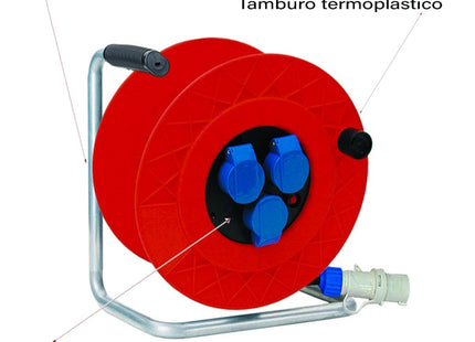 FME TAMBURO AVVOLGICAVO PRESE CEE CON CAVO MT30 230V