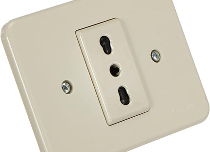 BTICINO DOMINO PRESA BIPASSO 2P+T 10/16A AVORIO*