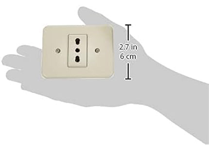 BTICINO DOMINO PRESA BIPASSO 2P+T 10/16A AVORIO*