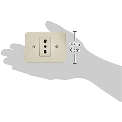 BTICINO DOMINO PRESA BIPASSO 2P+T 10/16A AVORIO