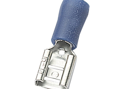 ELEMATIC TERMINALE INNESTO FEMMINA PVC MMQ.1,5-2,5/6,6X0,8 BLU PZ100