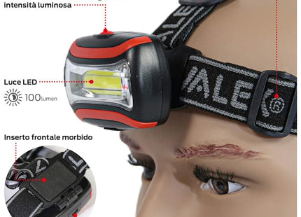 VALEX LAMPADA FRONTALE A LED MOD. HEAD