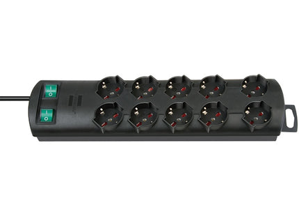 BRENNENSTUHL MULTIPRESA PRIMERA-LINE 10 PRESE 10/16A CON CAVO MT2 NERO