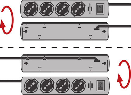 BRENNENSTUHL MULTIPRESA PRIMERA-LINE 10 PRESE 10/16A CON CAVO MT2 NERO