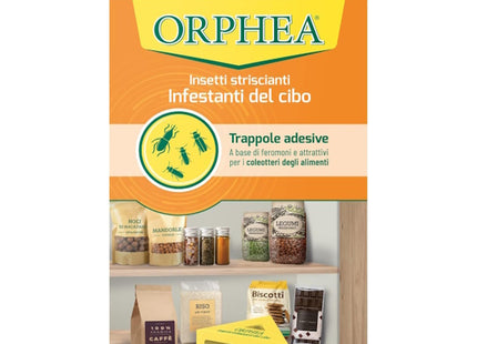ORPHEA TRAPPOLE ADESIVE INSETTI STRISCIANTI INFESTANTI DEL CIBO PZ.2