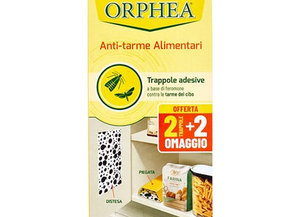 ORPHEA ANTI-TARME ALIMENTARI TRAPPOLE ADESIVE CONFEZIONE DA PZ.2+2