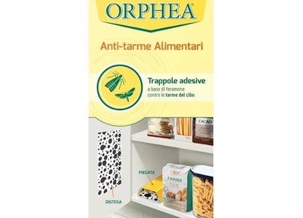 ORPHEA ANTI-TARME ALIMENTARI TRAPPOLE ADESIVE CONFEZIONE DA PZ.2