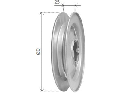 BOLIS PULEGGIA PER RULLO TAPPARELLE IN LEGNO