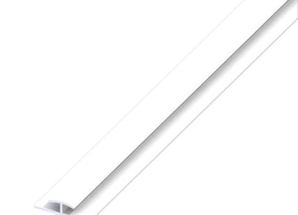 ALFER PROFILO PER BORDI 2 LATI PVC BIANCO MM 4x25x1 MT1