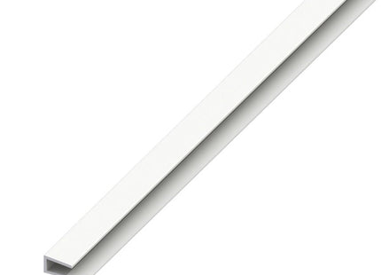 ALFER PROFILO PER BORDI 1 LATO PVC BIANCO MM 4x15x1 MT1