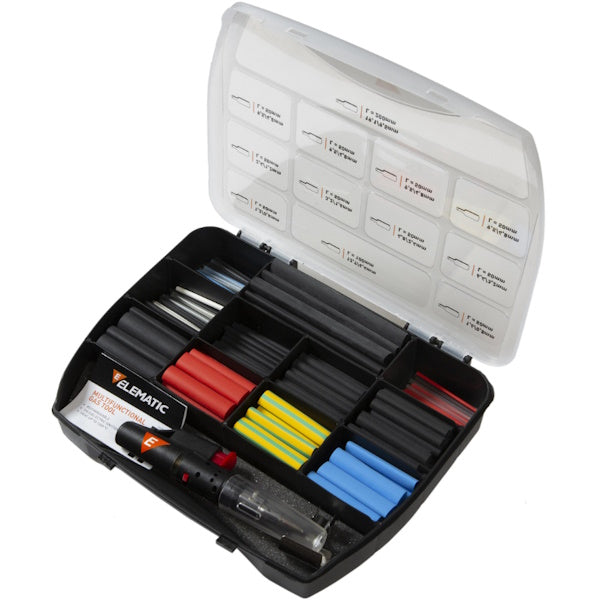 ELEMATIC ASSORTIBOX ET100 GUAINE TERMORESTRINGENTI CON RISCALDATORE GAS