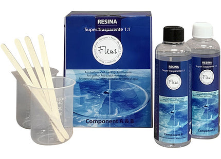FLEUR RESINA SUPERTRASPARENTE 1:1 A+B