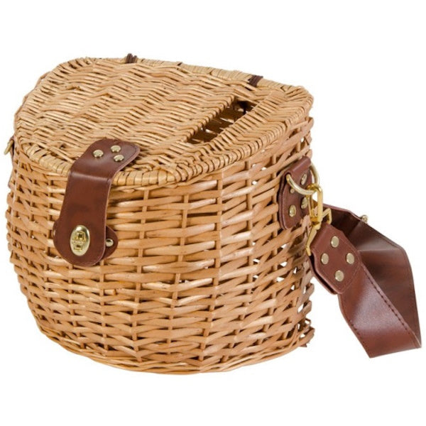 VERDELOOK CESTO PORTAFUNGHI CON COPERCHIO E TRACOLLA CM30X20X24H