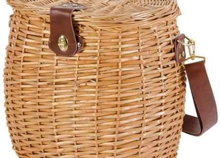 VERDELOOK CESTO PORTAFUNGHI CON COPERCHIO E TRACOLLA CM33X23X35H