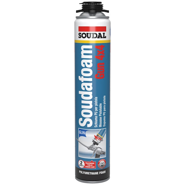 SOUDAL SOUDAFOAM GUN 4X4 SCHIUMA POLIURETANICAI PER PISTOLA ML750