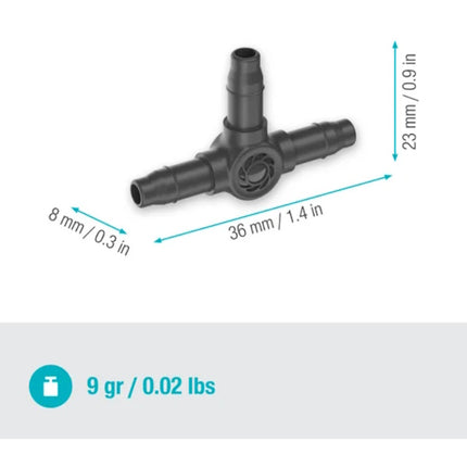 GARDENA 13211 RACCORDO A T MM 4,6 (3/16") PZ.10