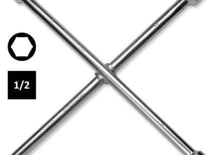 MUNDIAL ART.1336 CHIAVE A CROCE PER DADI RUOTE MM17X19X22X1/2"