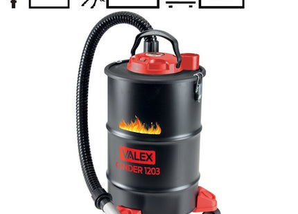 VALEX ASPIRATORE PER CENERE CINDER 1203 DA LT 20 POTENZA MOTORE 1200W