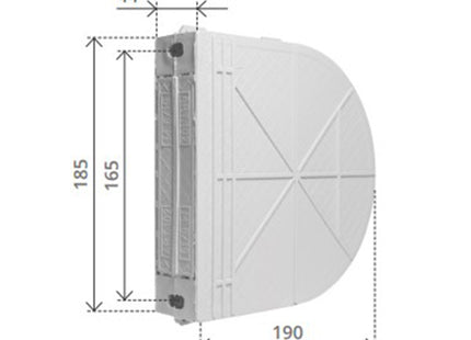 BOLIS CASSETTA UNI PER AVVOLGITORE TAPPARELLA DA INCASSO MT6/8