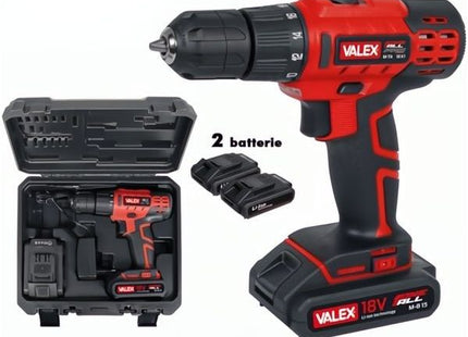 VALEX TRAPANO AVVITATORE A BATTERIA 18V 1,5AH ART. M-TA B 18 K1*