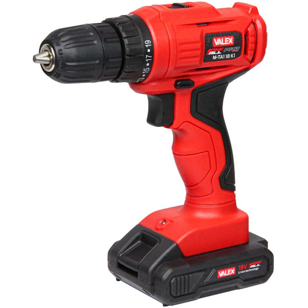 VALEX TRAPANO AVVITATORE A BATTERIA 18V 1,5AH ART. M-TA1 18 K1*